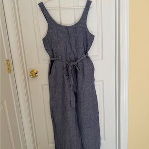 Elegant Sleeveless Blue Jumpsuit